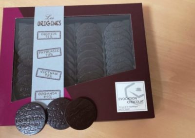 Thermoformages chocolat alimentaire